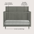 thumbnail image 5 of Surrey Hill 4-in-1 Convertible Crib, Lunar Gray, 5 of 9