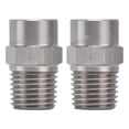 thumbnail image 1 of Boquilla atomizadora de acero inoxidable 304, duradera, portátil, área de cobertura amplia, piezas de nebulización prácticas y compactas, suministros de 2,4mm, 2 uds. VoborMX herramienta, 1 of 8