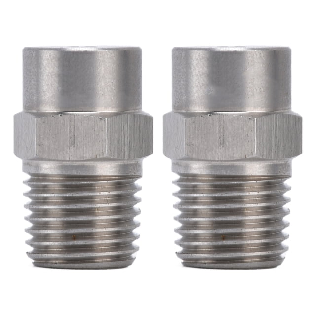Boquilla atomizadora de acero inoxidable 304, duradera, portátil, área de cobertura amplia, piezas de nebulización prácticas y compactas, suministros de 2,4mm, 2 uds. VoborMX herramienta