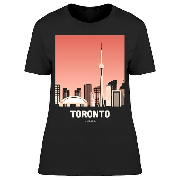 Toronto City Scape Sunrise T-Shirt Women -Image by Shutterstock, Female Small