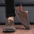 thumbnail image 2 of Men's Wide Toe Box Running Shoes Lace up Low Top Fashion Sneakers Retro Color Block Athletic Walking Shoes Brown Size 7.5, 2 of 6