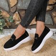 thumbnail image 4 of Zapatos de Caminata de las Mujeres de Moda Y Casual de Corte Bajo Decoración de Metal Vintage Cabeza Redonda Zapatos Planos Portátiles Zapatos Casuales de las Mujeres, 4 of 8