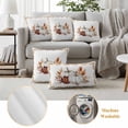 thumbnail image 6 of Grey Fall Outdoor Waterproof Pillow Covers, Thanksgiving Maple Leaf Harvest Botanical Decorative Rectangle Throw Pillowcase Sofa Cushion Sham for Patio/Couch/Chair, 20"x12" 2 Pack, 6 of 8