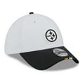 thumbnail image 3 of Men's New Era  White/Black Pittsburgh Steelers 2025 NFL Training Camp 39THIRTY Flex Hat, 3 of 5