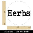 thumbnail image 2 of Herbs Gardening Fun Text Self-Inking Rubber Stamp Ink Stamper - Red Ink - Medium 1 Inch, 2 of 7