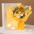 thumbnail image 2 of Ramo de flores de ganchillo Macarena Ramo de novia amarillo, 2 of 8