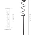 thumbnail image 2 of Pluviómetro de vidrio en espiral para puerta exterior, marco de metal, taza medidora de vidrio con accesorios de hierro, tubo de vidrio para exteriores, decoración para pluviómetro, 2 of 7