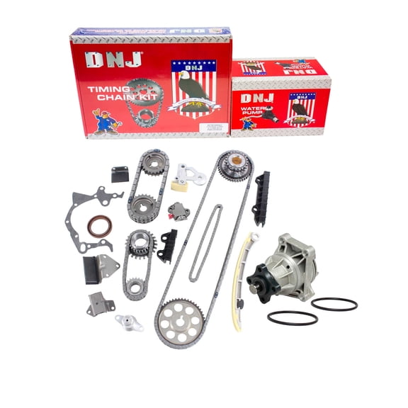 DNJ TK523WP Timing Chain Kit with Water Pump Fits Cars & Trucks 99-06 Chevrolet 2.5L V6 DOHC