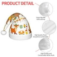 thumbnail image 6 of Cauagu Autumn Forest Animals Pattern Christmas Hat for Kids,Xmas Holiday Hat Santa Hat for Boys & Girls Festive Headwear Accessories for Christmas/New Year/Holiday, 6 of 6