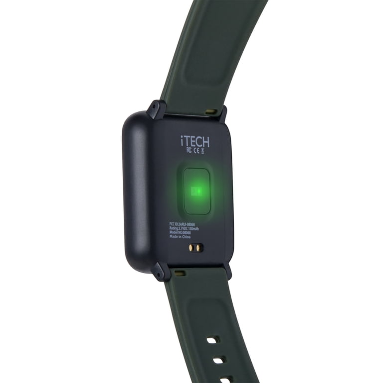 iTech Fusion Silicone Strap Smart Watch, Camo/Black 
