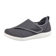thumbnail image 4 of TISHITA Chaussures de Marche pour Homme à Tige Basse, Amorti, Bride Ajustable, Larges, Bout Rond, Ballerines 43 Gris Foncé, 4 of 8