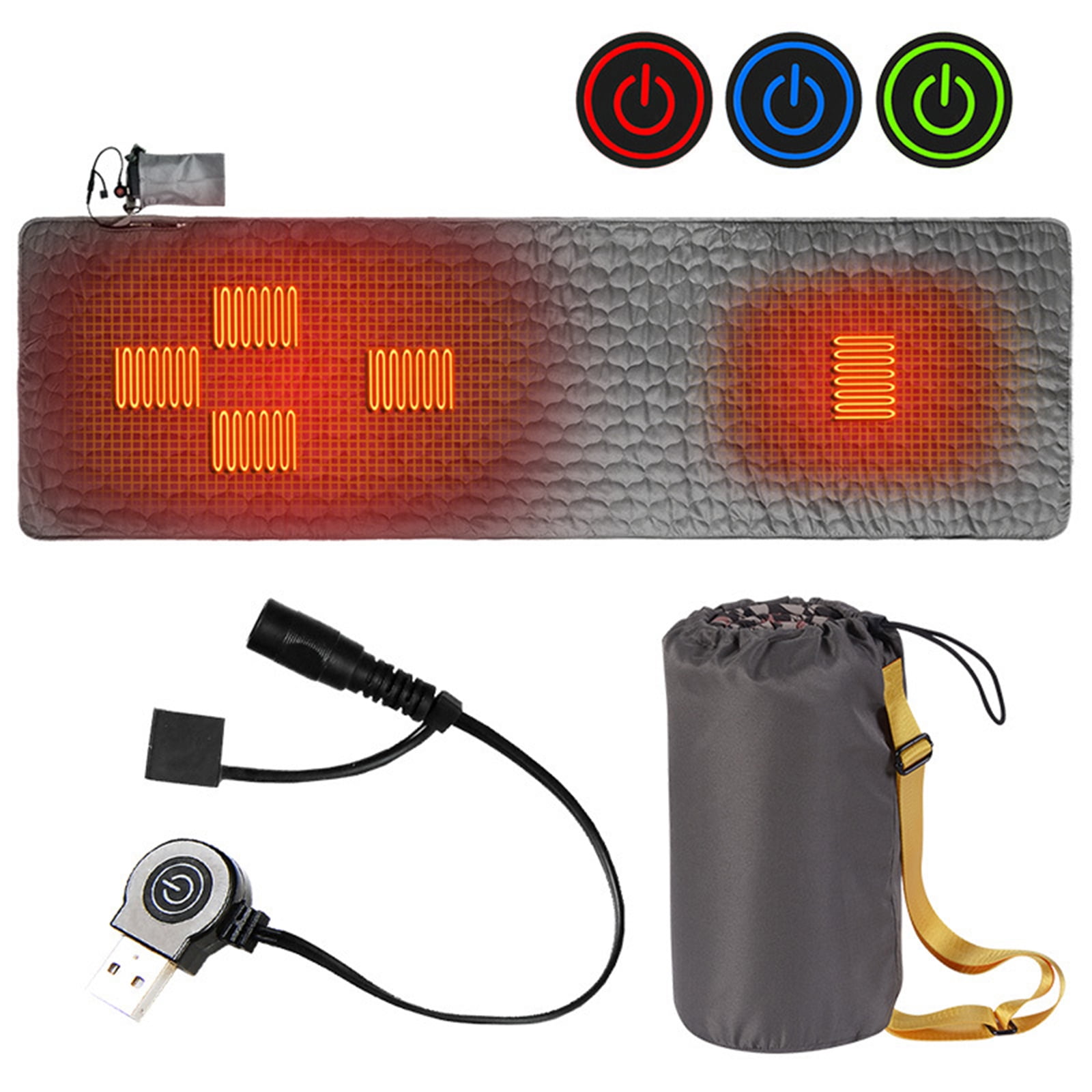 Heated Sleeping Bag Liner Sleeping Pad Heating Pad Waterproof Heated Sleeping Pad For Cold