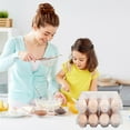 thumbnail image 3 of ZenCart 50Pcs Egg Holder Clear Plastic Cartons 12 CountReusable Crate for Home Ranch Farm Market Display Transparent Reusable Egg Container, 3 of 8