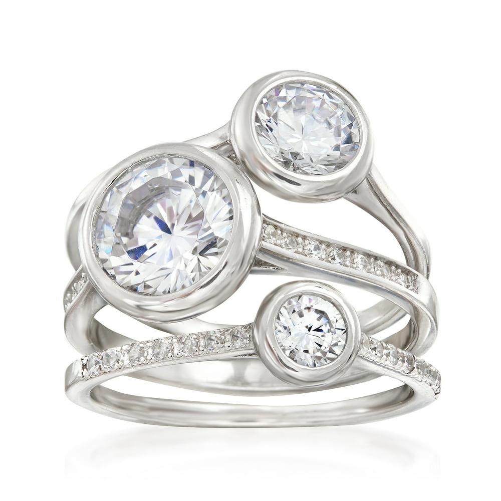 RossSimons RossSimons 3.25 ct. t.w. CZ Jewelry Set 3 Stackable