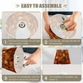 thumbnail image 5 of Yayeee Mini Table Lamp 11.8" Dimmable with Fabric Shade 3 Color Temperatures, Fall Pattern, 5 of 7