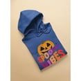 thumbnail image 3 of Spooky Vibes. Retro Pumpkin Hoodie Women -Image by Shutterstock, Female 3X-Large, 3 of 4