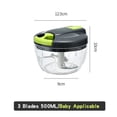 thumbnail image 4 of 500/900ml Manual Meat Grinder Portable Fruit Vegetable Shredder Slicer Garlic Chopper Mincer Mixer Blender Kitchen Appliances ,Easy Installation, 4 of 4