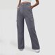 thumbnail image 2 of Pantalones Gibobby de mujer de mezclilla ajustados y holgados estilo Retro americano gris L, 2 of 4