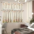 thumbnail image 6 of Kitchen Curtains and Valances Set Tier Curtains Decortaive Window Valances for Living Room Bathroom Farmhouse 3 Piece Kitchen Curtain Set Rod Pocket Easy Install, 6 of 6