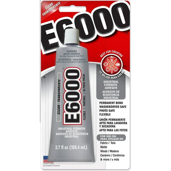 Eclectic Products 230012 3.7 oz Amazing E-6000 Craft Adhesive Uncarded, Clear 8 Pack