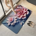 thumbnail image 2 of Btomtd 24"x16" Diatomite Three Dimensional Flower Doormat, Non Slip Quick Drying Floor Mat, Soft Washable Carpet and Area Rug for Bathroom and Foot Comfort, O, 2 of 6