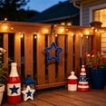 thumbnail image 5 of SLYNSHome 4th of July Patriotic Star Ornaments for Tree Hanging Glitter Tinsel Metallic Twist American Flag Stars Blue 250th Anniversary Independence Day Decor, 5 of 6