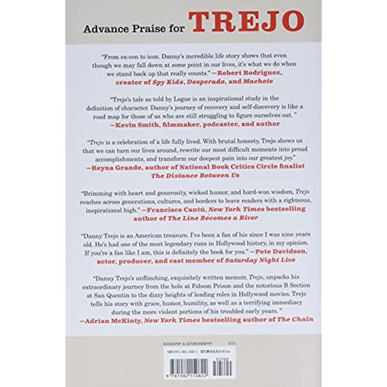 Trejo, Book by Danny Trejo, Donal Logue