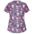 thumbnail image 2 of U.Vomade Uniforme d'Infirmière d'Été pour Femmes, Haut à Manches Courtes, Chemise, Uniforme d'Infirmière, Sarrau, Haut de Soins Infirmiers, 2 of 3