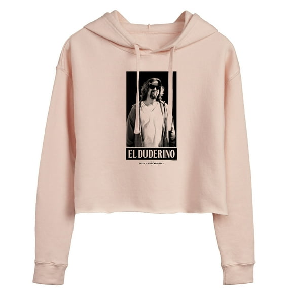 The Big Lebowski - El Duderino - Juniors Cropped Pullover Hoodie
