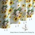 thumbnail image 6 of Yellow Highland Cow Sunflower Bow Pattern Shower Curtain 72"x72" ,Bathroom Decorative Shower Curtains Set with 12 Hooks,Modern Waterproof Washable Shower Curtain, 6 of 6
