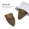 thumbnail image 3 of Women Knit Ballet Flats Foldable Pointed Toe Comfortable Dressy Flats with Bow Knot for Casual Business and Office, 3 of 7
