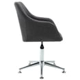 thumbnail image 3 of vidaXL Chaises de Salle à Manger Pivotantes 2 Pcs Tissu Gris Foncé, 3 of 5