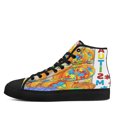 thumbnail image 3 of Autism Awareness Pumpkin High Top Canvas Shoes Sneakers Black Size 13, 3 of 7