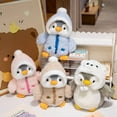 thumbnail image 2 of Kawaii Cross Dressing Penguin Plush Toy Four Colors Winter Warm Clothes Christmas Gift For Kids Lovely Soft Cartoon Dolls 9.8in/25cm, 2 of 23