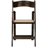 Flash Furniture Hercules Series Adult Size Beechwood Folding Event Chairs, Set of 4, Fruitwood