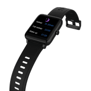 3Plus Vibe Lite Smartwatch (أسود) مع مراقب النوم/الإشعارات/نظام تحديد المواقع/تتبع تجريب/مقاومة للماء