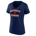 thumbnail image 2 of Women's Navy Detroit Tigers Heart and Soul V-Neck T-Shirt, 2 of 3