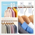 thumbnail image 4 of 10 PCS Rectangular White Plastic Closet Dividers with a Bonus Marker Closet Dividers for Clothing Rack Writable and for Sorting Clothes Size Rectangular Closet Separators, 4 of 7