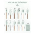 thumbnail image 2 of Utensilios Silicona 12 Set Cocina Espatulas Reposteria Color Verde, 2 of 6