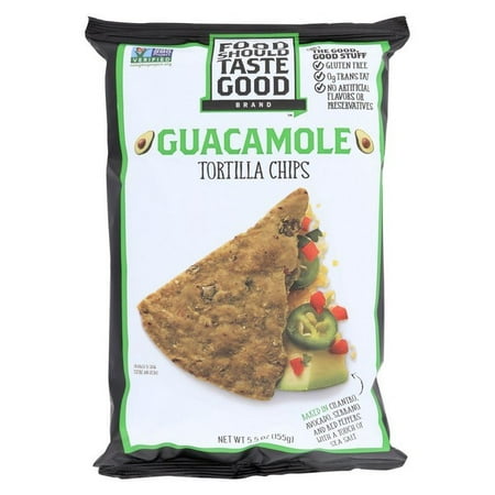 Food Should Taste Good Guacamole Tortilla Chips - Guacamole - Pack of 12 - 5.5