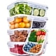 thumbnail image 1 of Recipientes de vidrio para preparación de comidas PrepNaturals de 1,1 L (paquete de 5), 1 of 7