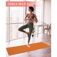 thumbnail image 2 of Orange Yoga Towel for Hot Yoga Non Slip, Pure Orange Yoga Mat Towel Absorbent Yoga Sweat Towels Microfiber Hot Yoga Blanket for Bikram Pilates 26"x74", 2 of 7