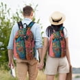 thumbnail image 6 of Lsque Cowboy Boots With Flowers Pattern Canvas Daypack, Durable Backpack, High-quality Versatile Backpack,Vintage Compact Backpack-Small, 6 of 6
