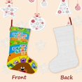 thumbnail image 3 of Hey Duggee Tema: Calcetines de Navidad, fino lino blanco para colgar en escaleras y chimenea, decoración navideña para el hogar, regalo de Navidad. 45cm × 32cm, 3 of 5