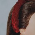 thumbnail image 4 of Laklulu Bandas finas trenzadas para mujeres y niñas, diademas estilo coleta, 4 of 5