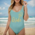 thumbnail image 2 of MKLEKYY Traje De Baño Mujer Women Fashion Letter Print Piece Swimsuit Sexy Bikini Swimwear Bathing Sleeveless Backless Swimsuit 1838, 2 of 4