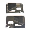 thumbnail image 1 of Survival Card Tool Compact Size Rustproof Reusable Portable Widely Used Multifunctional Stainless-Steel Camping 14-in-1 Tiny Pocket Survival Multi-tool Card Camping Supplies, 1 of 7
