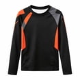 thumbnail image 5 of Unisex Children Athletic Tee, Color Block Long Sleeve Sports Running Shirt, 5 of 6