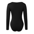 thumbnail image 3 of New Long Sleeved Yoga Clothes Jumpsuit Women's Tight Abdomen Briefs Corset Bottoming Shirt Women Casual Shirts T Neck Tops for Women Woman's Shirts Women T Shirt Long Sleeve Small Tops Womens Tee, 3 of 7