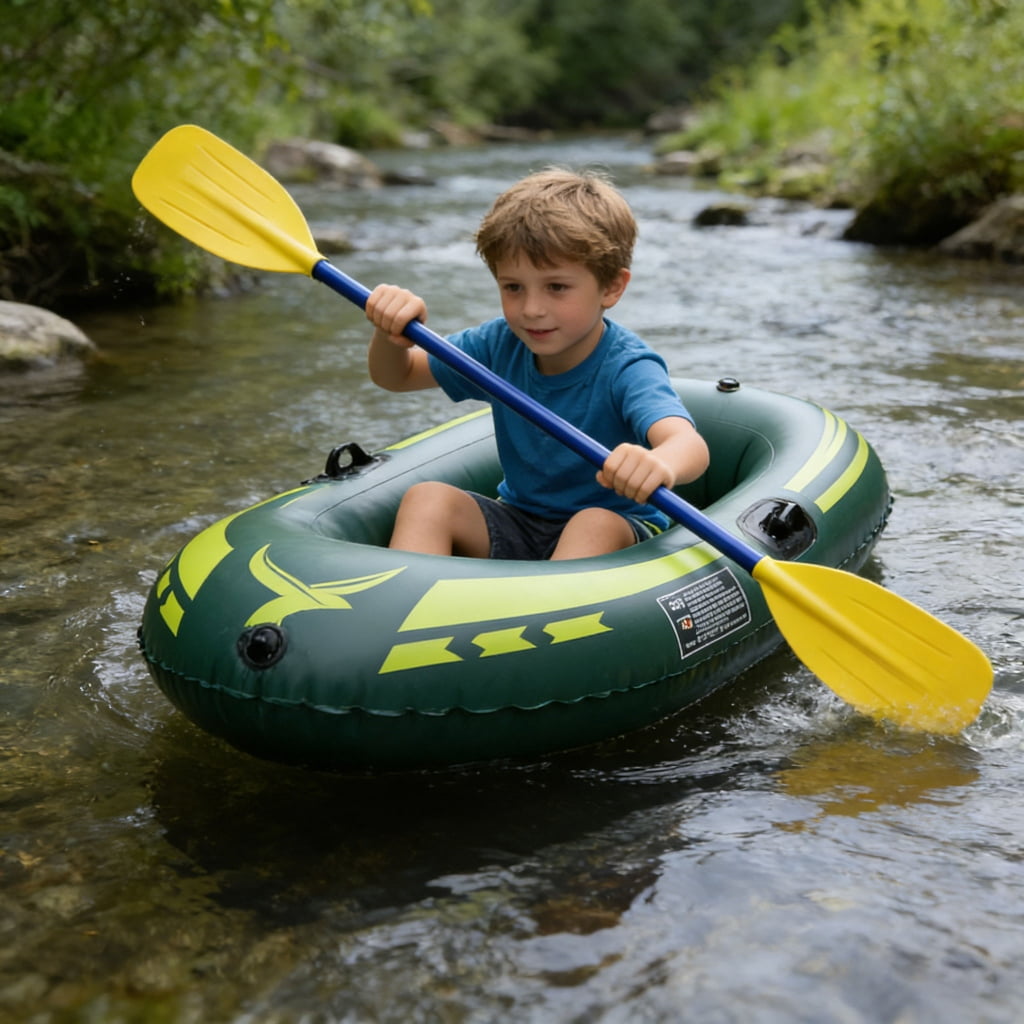 Compact 47 Inch Kids Inflatable Boat For Outdoor Adventures Weighs Only 800g